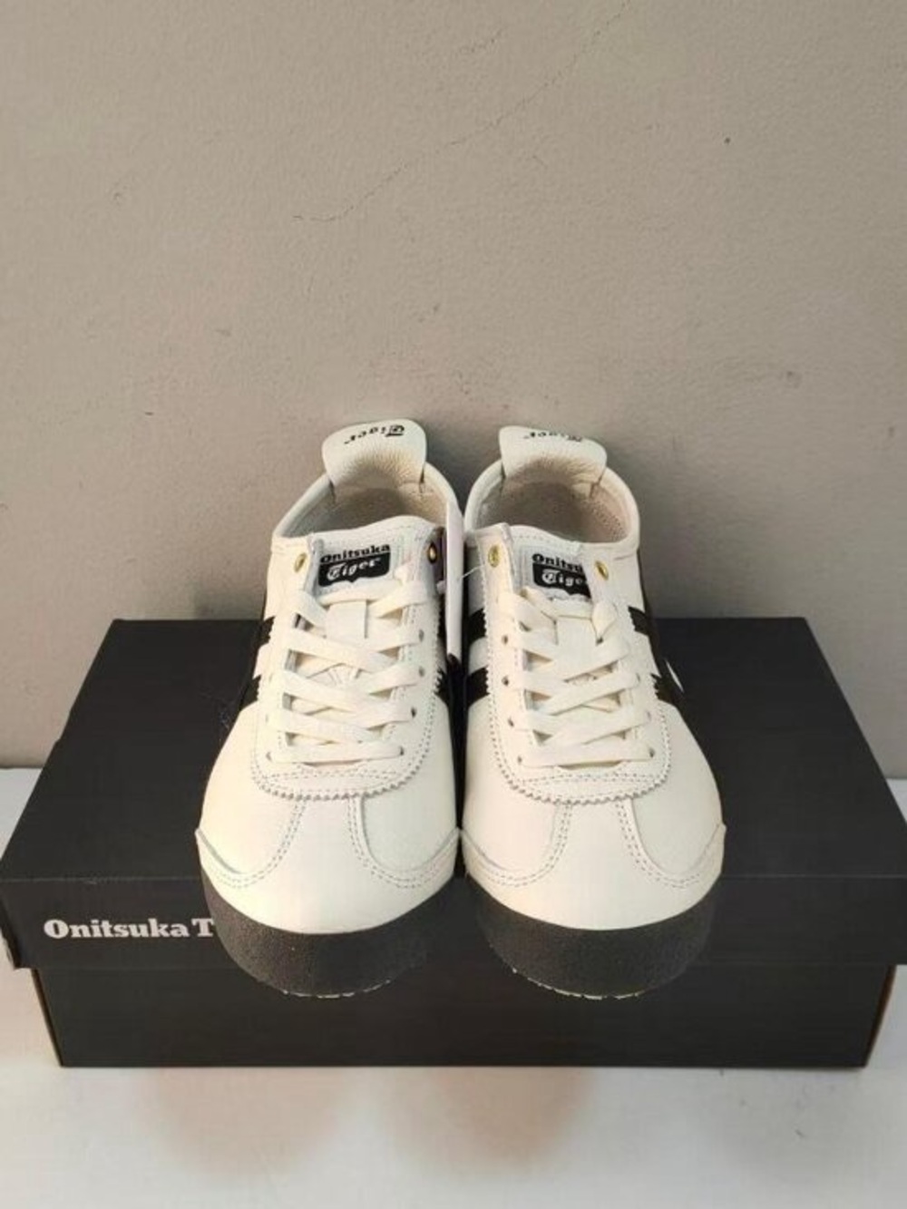 Onitsuka Tiger by Asics Men's White, Black & Gold Mexico 66 Sneaker - Picture 5 of 6